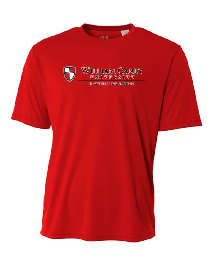 WCU Hattiesburg Campus Men's Short-Sleeve Performance Shirt WCU H Red Mens Small - Third Coast Soccer