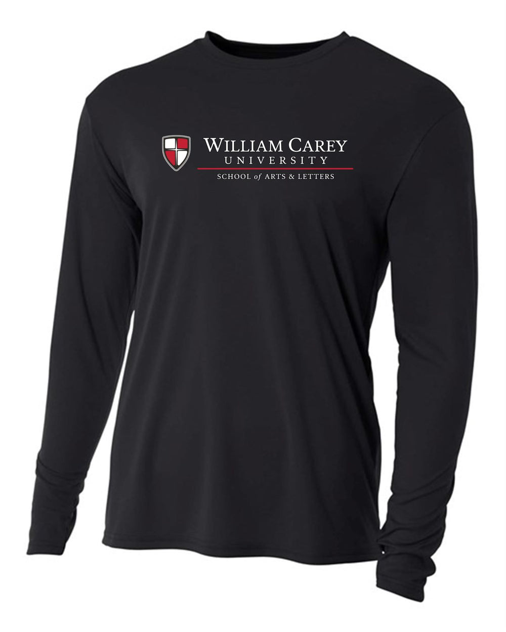WCU School of Arts & Letters Men's Long-Sleeve Performance Shirt WCU AL Black Mens Small - Third Coast Soccer