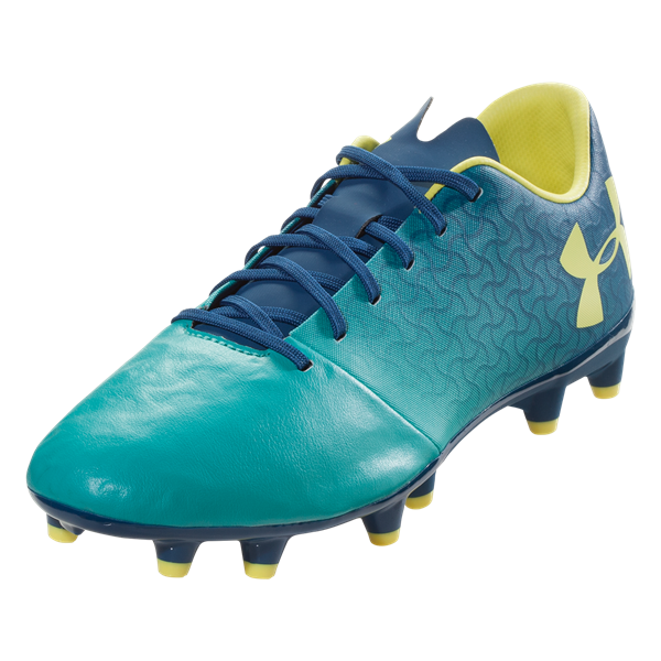 Under Armour Magnetico Select FG - Teal Punch/Moroccan Blue Men's Footwear Closeout Teal/Moroccan Blue/Yellow Mens 6.5 - Third Coast Soccer