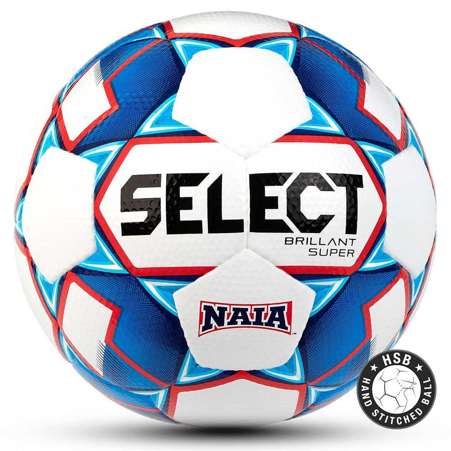 Select NAIA Super Brilliant Ball - White/Royal/Red Balls 5  - Third Coast Soccer