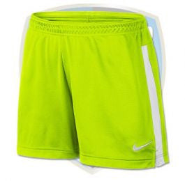 Nike Academy Knit Short Shorts Volt/White Mens XSmall - Third Coast Soccer