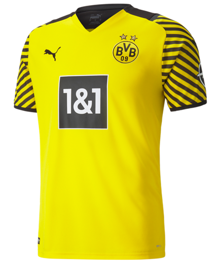 Puma Borussia Dortmund Home Jersey 21/22 Club Replica Closeout Yellow/Black Mens Small - Third Coast Soccer