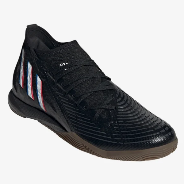 adidas Predator Edge.3 Indoor - Black/White/Red Mens Footwear Core Black/White/Vivid Red Mens 6.5 - Third Coast Soccer