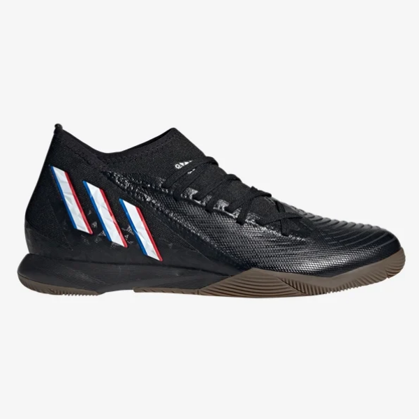 adidas Predator Edge.3 Indoor - Black/White/Red Men's Footwear Closeout   - Third Coast Soccer