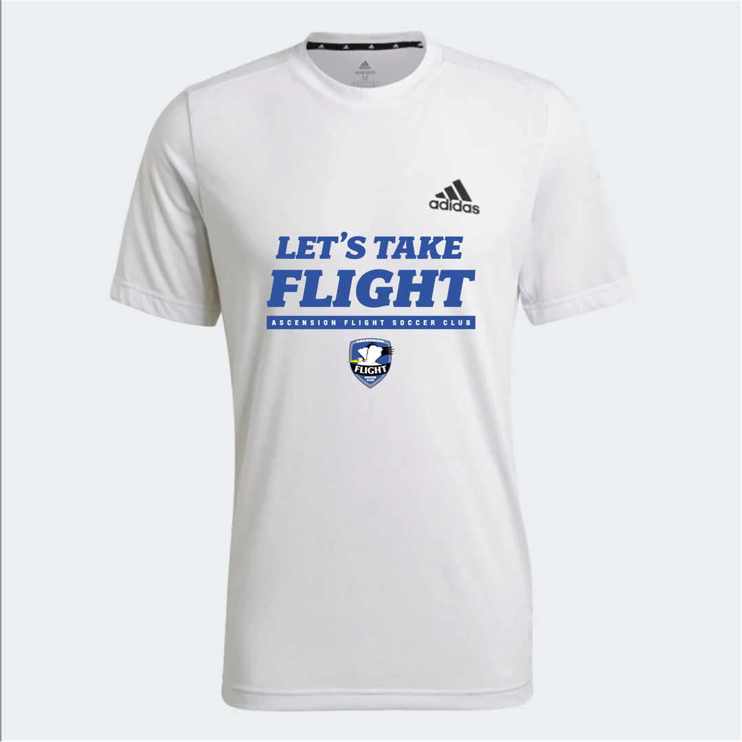 adidas AFSC Feelready Tee - White AFSC Spiritwear White/Black Mens Small - Third Coast Soccer