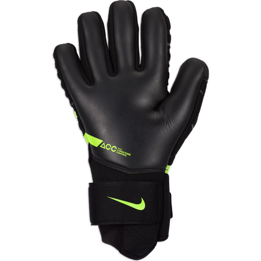 Nike Phantom Elite Goalkeeper Glove -  Black/Volt Gloves Black/Black/Volt 10 - Third Coast Soccer