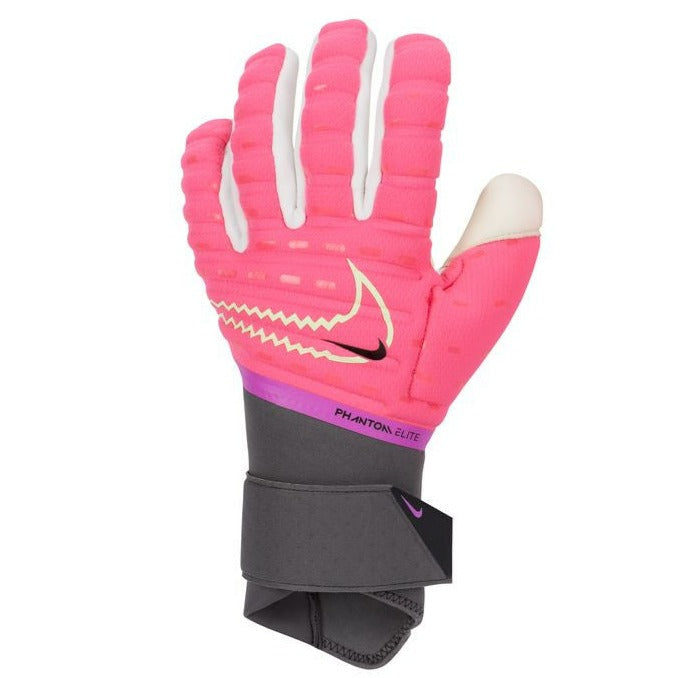Nike Phantom Elite Goalkeeper Glove - Hyper Pink/Iron Grey Gloves Hyper Pink/Iron Grey/Volt 12 - Third Coast Soccer