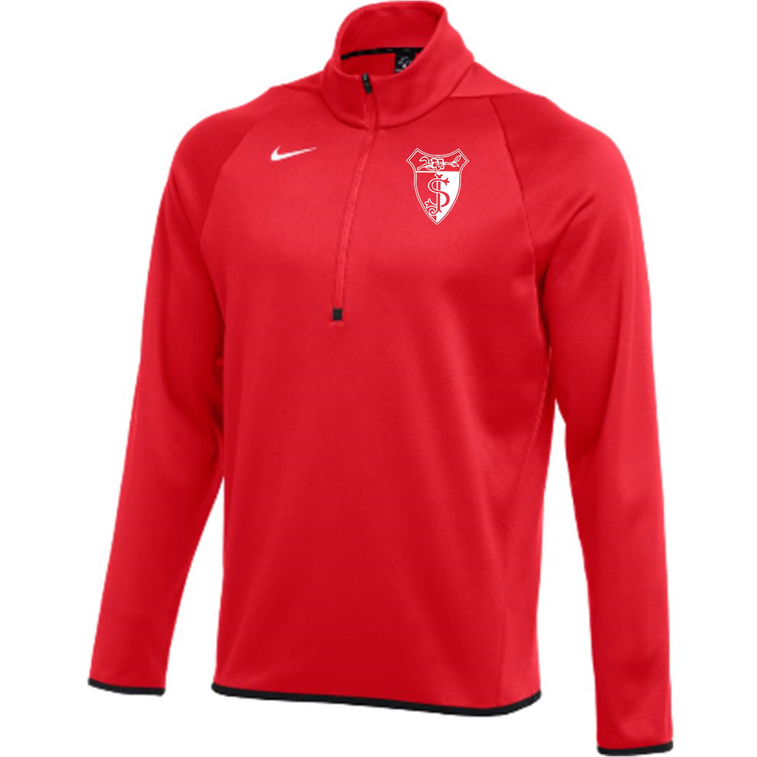 Nike SJA Therma Fit 1/4-Zip Training Top St. Joesphs Academy Red Mens XSmall - Third Coast Soccer