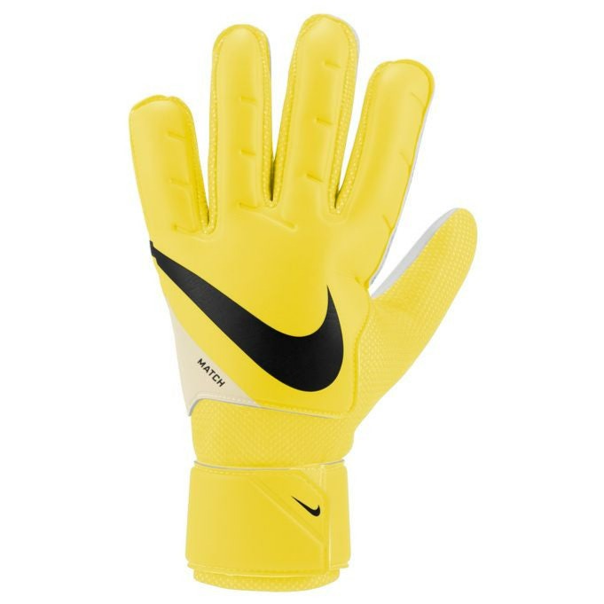 Nike Goalkeeper Match Glove - Yellow Strike/White/Black Gloves   - Third Coast Soccer