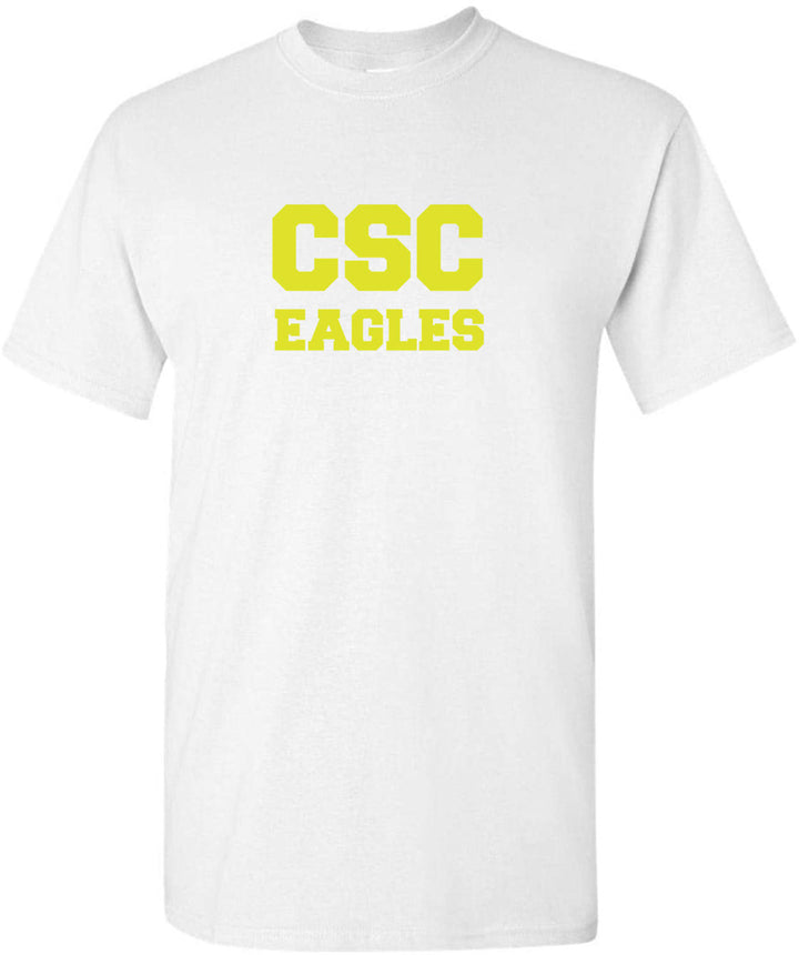 CSC Eagles Short-Sleeve T-Shirt CSC Spiritwear White Mens Small - Third Coast Soccer