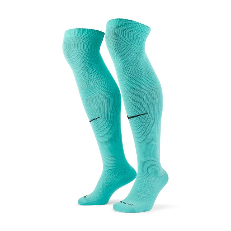 Nike Matchfit Socks - Hyper Turquoise Socks Hyper Turquoise/Black Small - Third Coast Soccer
