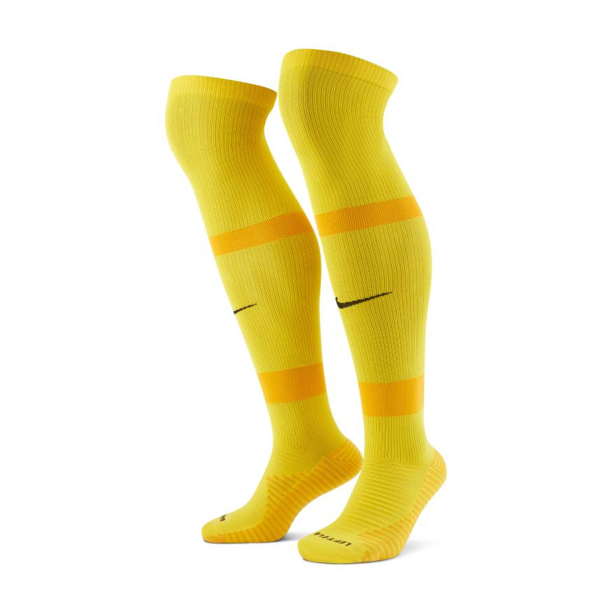 Nike Matchfit Socks - Yellow/Gold Socks Tour Yellow/University Gold/Black Small - Third Coast Soccer