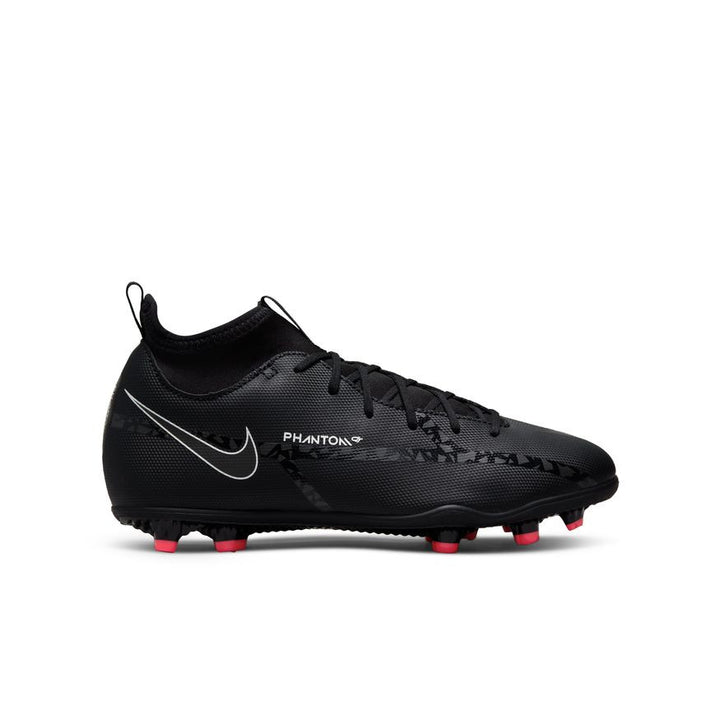 Nike Junior Phantom GT2 Club Dynamic-Fit FG - Black/Summit White/Bright Crimson Youth Footwear Closeout   - Third Coast Soccer