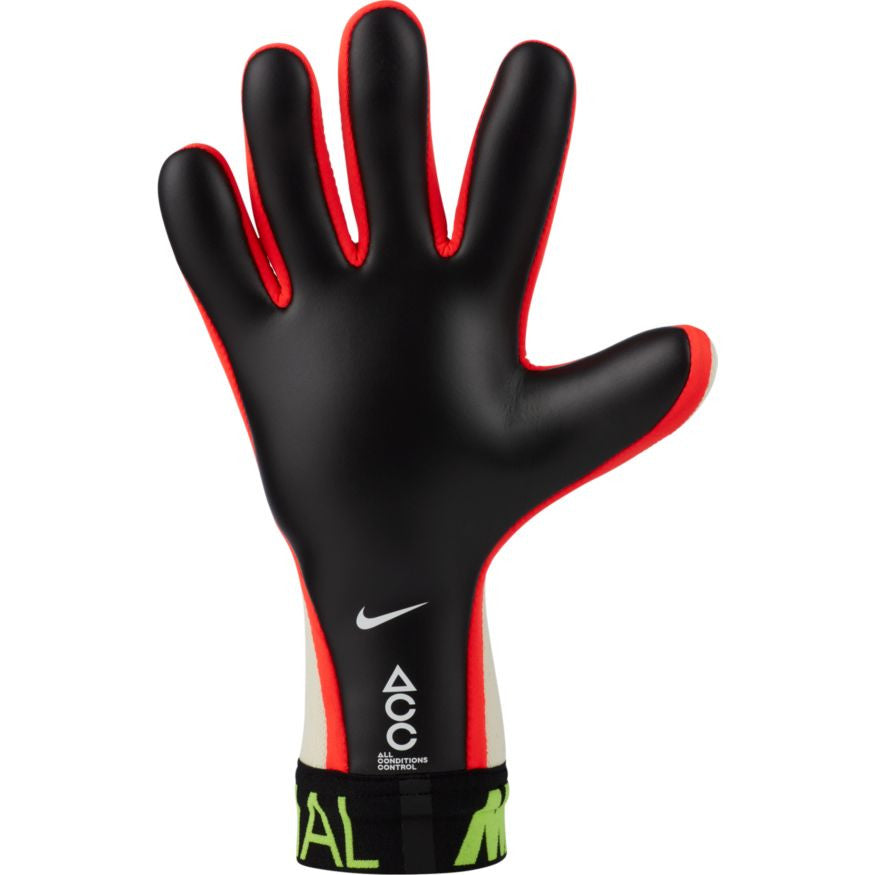 Nike Mercurial Touch Elite Goalkeeper Glove - White/Volt/Crimson Gloves White/Volt/Bright Crimson 9 - Third Coast Soccer