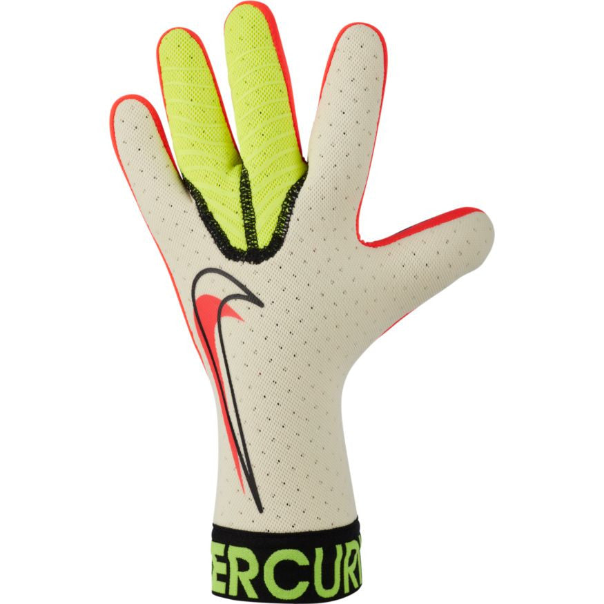 Nike Mercurial Touch Elite Goalkeeper Glove - White/Volt/Crimson Gloves White/Volt/Bright Crimson 10 - Third Coast Soccer