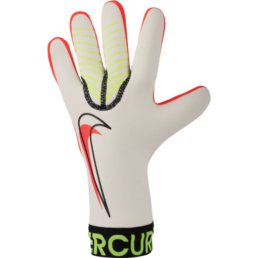 Nike Mercurial Touch Victory Goalkeeper Glove - White/Volt/Crimson Gloves   - Third Coast Soccer