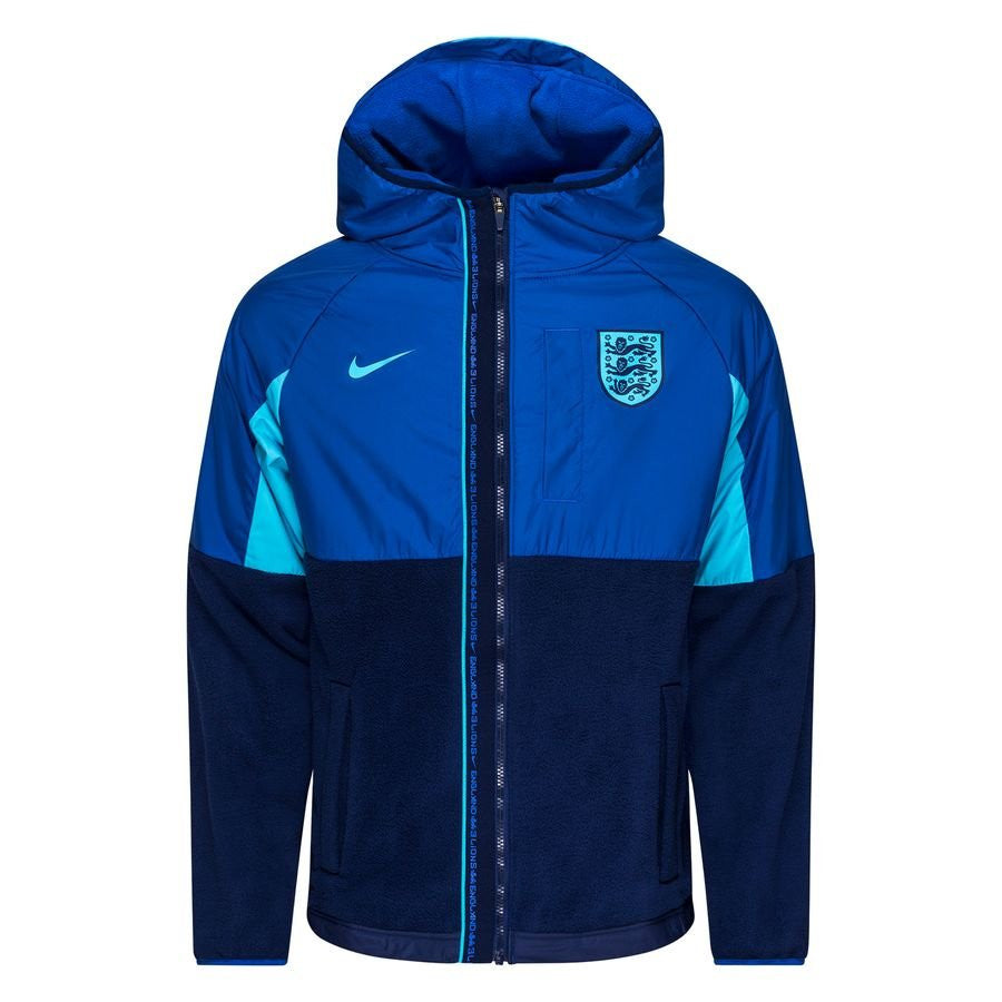 Nike England AWF Winterized Full Zip Jacket International Replica Game Royal/Blue Void Mens Small - Third Coast Soccer