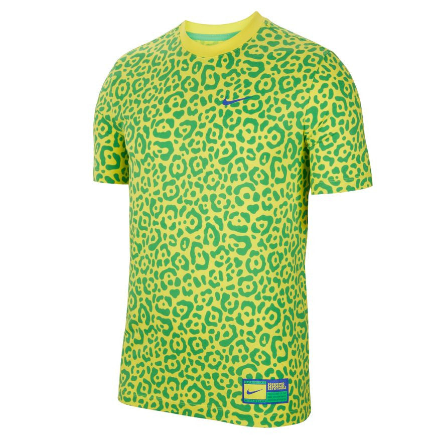 Nike Brazil Ignite Tee - Dynamic Yellow/Green Spark International Replica Closeout Dynamic Yellow/Green Spark Mens Small - Third Coast Soccer