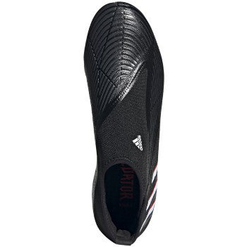 adidas Predator Edge.3 Laceless FG - Black/White/Vivid Red Men's Footwear Closeout   - Third Coast Soccer