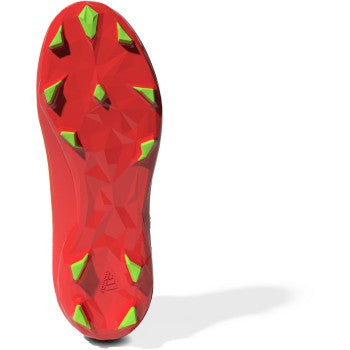 adidas Junior Predator Edge.3 Laceless FG - Solar Red/Solar Green/Black Youth Footwear Closeout Solar Red/Solar Green/Black Youth 3 - Third Coast Soccer