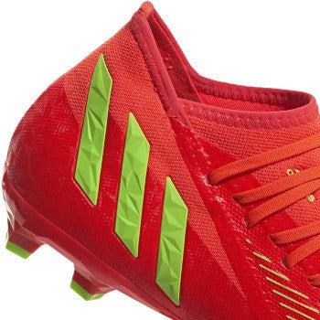 adidas Predator Edge.3 FG - Solar Red/Solar Green/Black Men's Footwear Closeout   - Third Coast Soccer