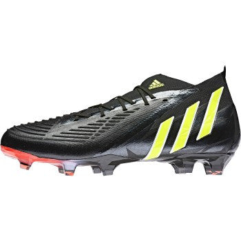 adidas Predator Edge.1 FG - Black/Solar Yellow/Solar Red Men's Footwear Closeout Black/Solar Yellow/Solar Red Mens 7 - Third Coast Soccer