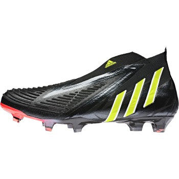 adidas Predator Edge+ FG - Black/Solar Yellow/Solar Red Men's Footwear Closeout Black/Solar Yellow/Solar Red Mens 7 - Third Coast Soccer
