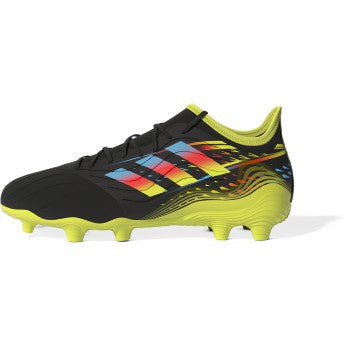 adidas Copa Sense .3 FG - Black/Cyan/Solar Yellow Men's Footwear Closeout   - Third Coast Soccer