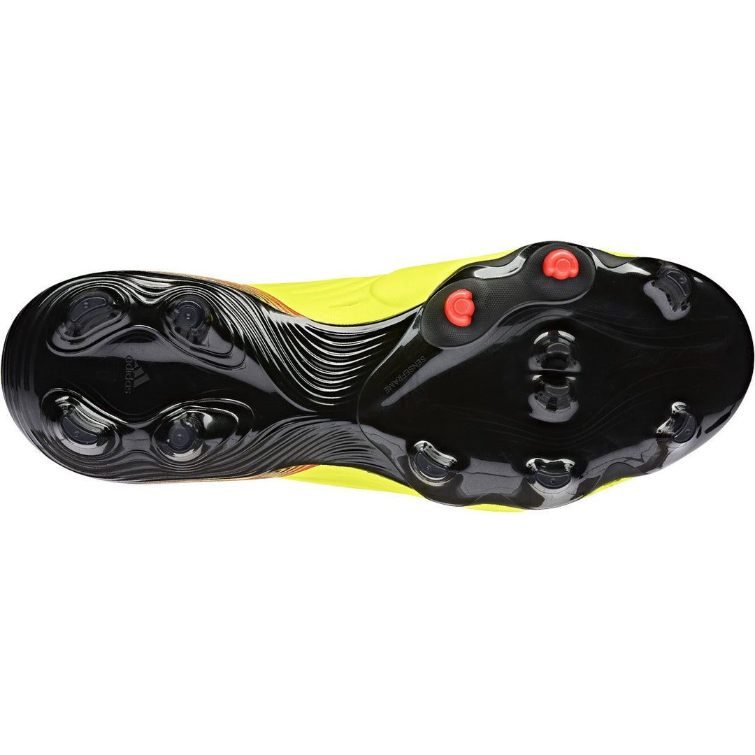 adidas Copa Sense.1 FG - Solar Yellow/Black/Solar Red Men's Footwear Closeout   - Third Coast Soccer