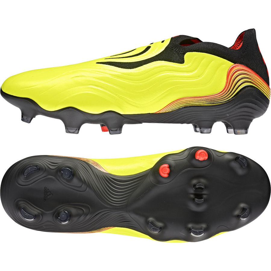 adidas Copa Sense+ FG - Solar Yellow/Black/Solar Red Men's Footwear Closeout Team Solar Yellow/Solar Red/Black Mens 7 - Third Coast Soccer