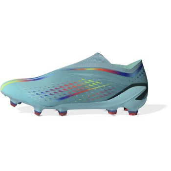 adidas X Speedportal+ FG - Clear Aqua/Solar Red/Power Blue Men's Footwear Closeout   - Third Coast Soccer