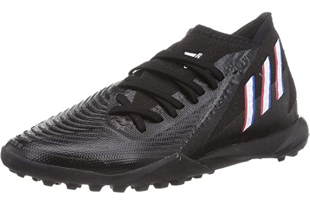 adidas Predator Edge.3 Turf - Black/White/Red Men's Footwear Closeout Core Black/White/Vivid Red Mens 6.5 - Third Coast Soccer