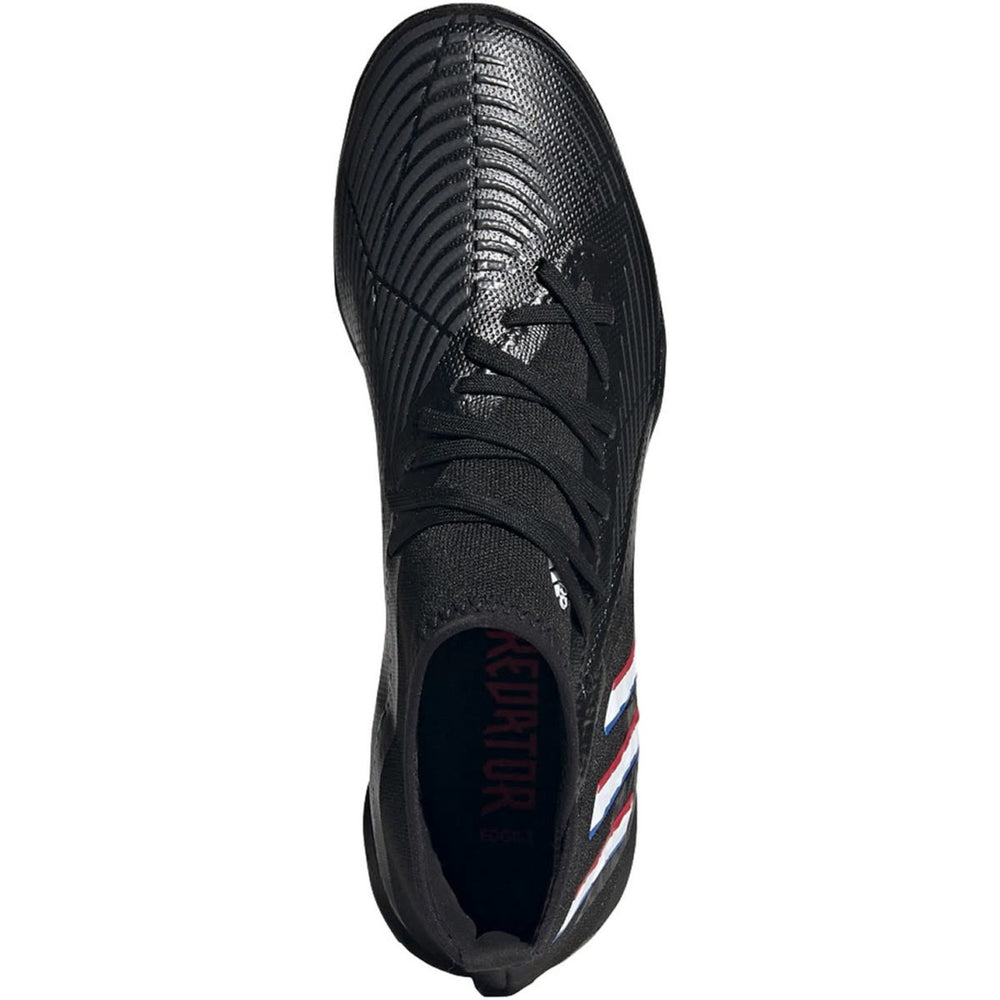 adidas Predator Edge.3 Turf - Black/White/Red Mens Turf   - Third Coast Soccer
