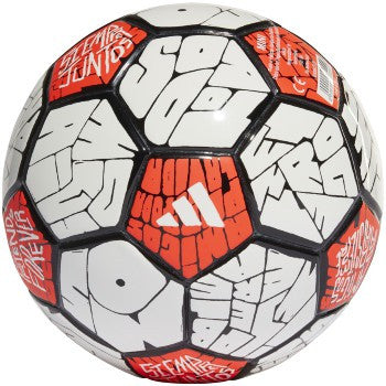 adidas Messi Mini Ball - White/Black/Solar Red Balls   - Third Coast Soccer
