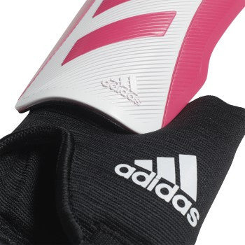 adidas Tiro Match Shinguard Jr - Team Shock Pink/White Youth Shinguards Team Shock Pink/White Medium - Third Coast Soccer