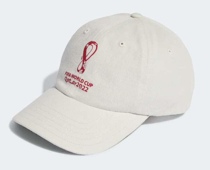 adidas Official World Cup Emblem Cap Hats Talc/Active Maroon  - Third Coast Soccer