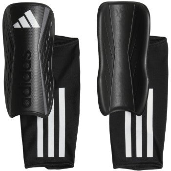 adidas Tiro League Shinguard - Black/White Adult Shinguards Black/White/Iron Metallic Small - Third Coast Soccer