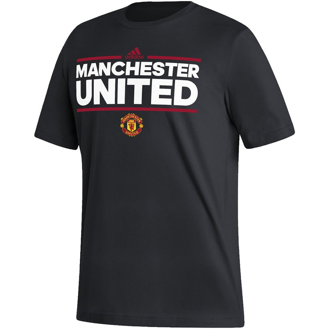 adidas Manchester United Fresh Tee - Black Club Replica Black/White Mens Small - Third Coast Soccer