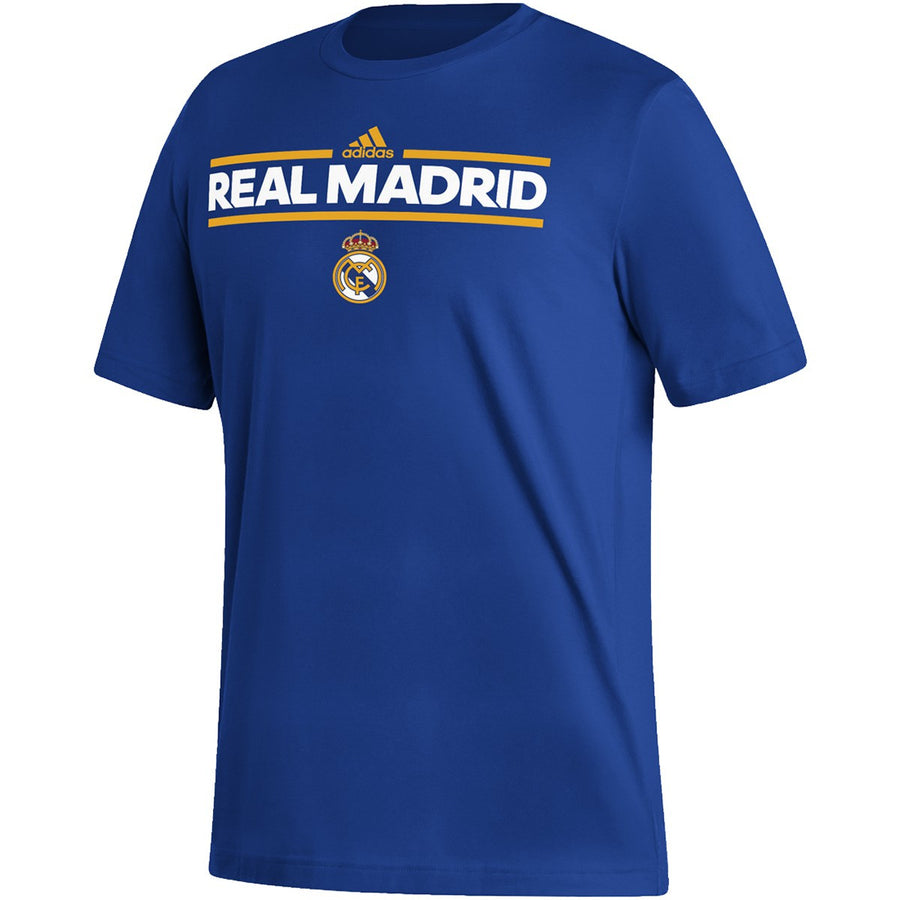 adidas Real Madrid Fresh Tee - Royal Blue Club Replica Team Royal Blue/White Mens Small - Third Coast Soccer
