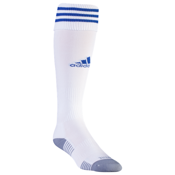 adidas Copa Zone Cushion III Sock - White/Royal Socks White/Cobalt Small - Third Coast Soccer