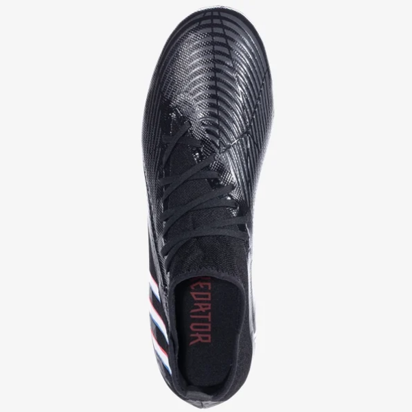 adidas Predator Edge .3 FG - Black/White/Red Mens Footwear   - Third Coast Soccer