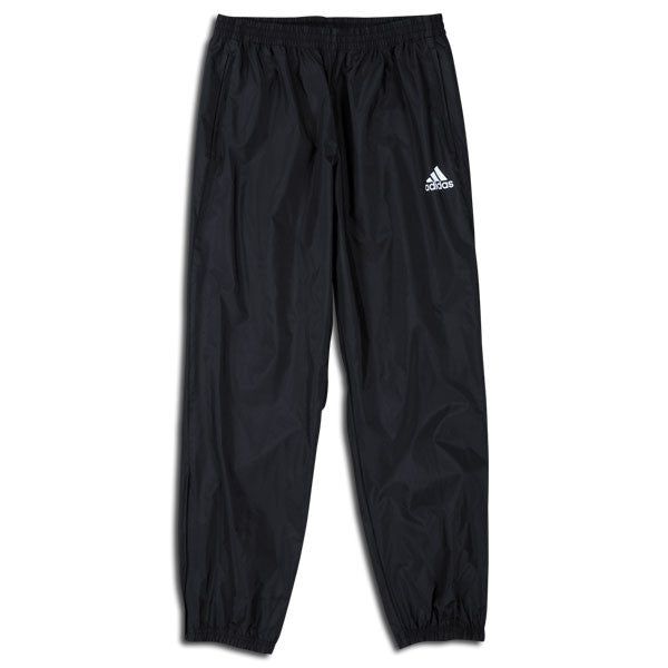 adidas Youth Basic Rain Pant - Black/White Pants - Third Coast Soccer