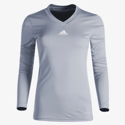 adidas Louisiana Elite Womens Team Base Tee - Grey Louisiana Elite Girls Grey Womens Extra Small - Third Coast Soccer