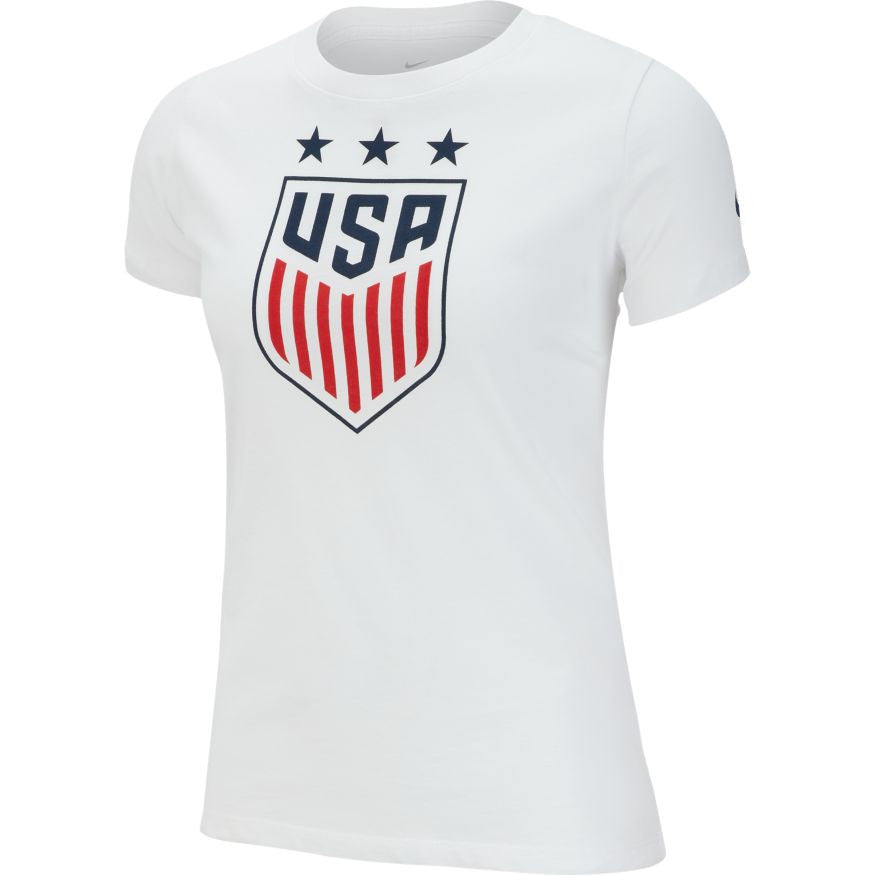 Nike Women's USWNT Crest Tee - White International Replica   - Third Coast Soccer