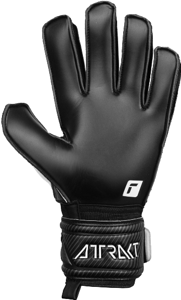 reusch Junior Attrakt Solid Finger Support Goalkeeper Glove Gloves Black/White 6 - Third Coast Soccer