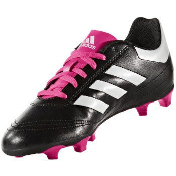 adidas Goletto VI FG J - Core Black/Ftwr White/Shock Pink Youth Footwear Cblack/Ftwwht/Shopin Youth 12 - Third Coast Soccer