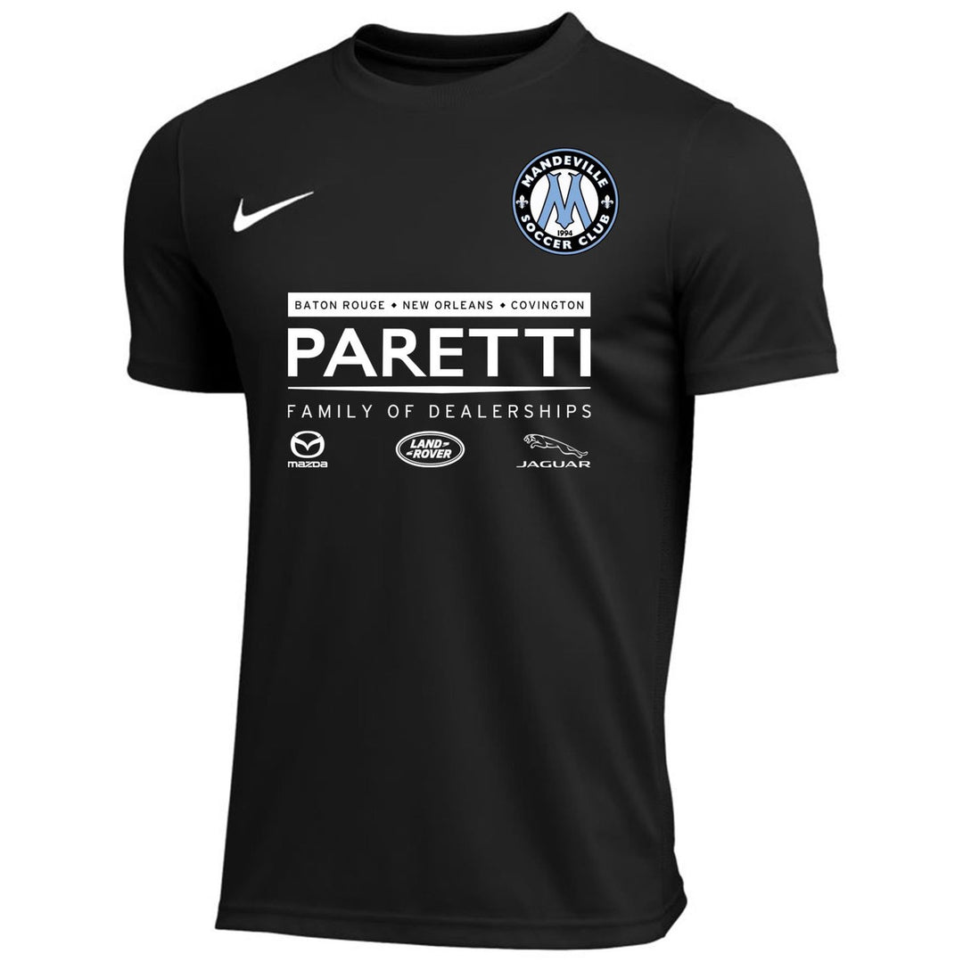 Nike MSC Mens Recreational Park VII Jersey - Black Mandeville Soccer Club Rec - Third Coast Soccer