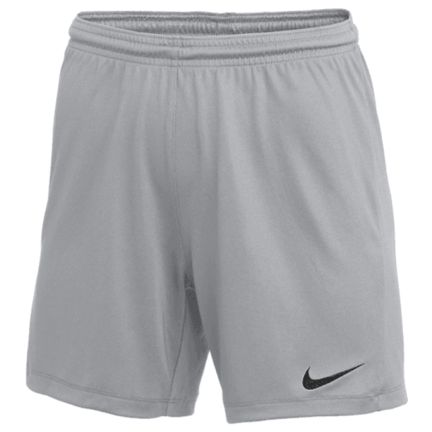 Nike Women's Park III Short Shorts Wolf Grey/Black Womens XSmall - Third Coast Soccer