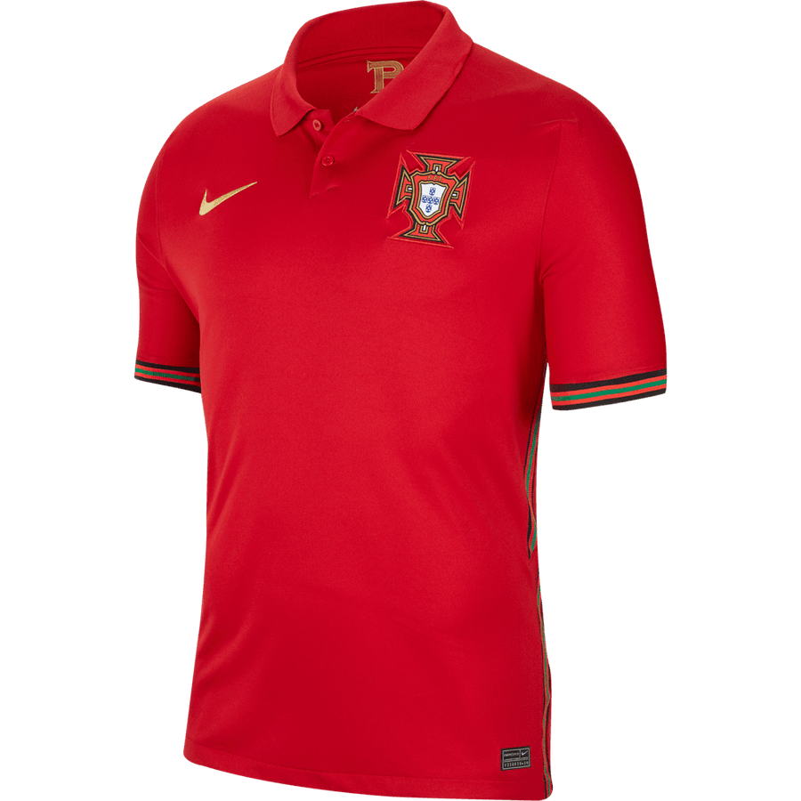 Nike Portugal Home Jersey 2020 International Replica Closeout Gym Red/Metallic Gold Mens Small - Third Coast Soccer
