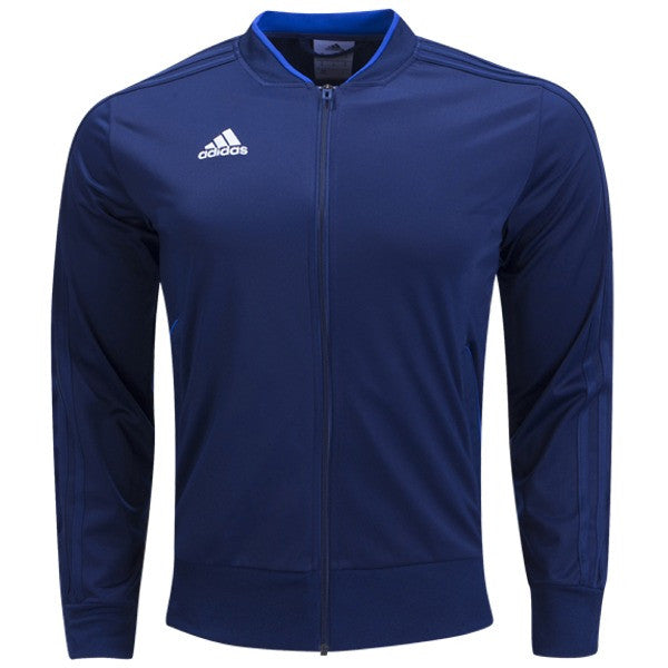 adidas Condivo 18 Training Jacket - Dark Blue apparel closeout Dark Blue/White Mens Small - Third Coast Soccer